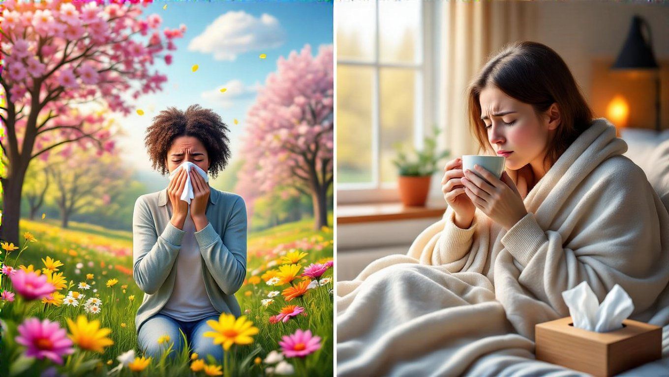 Allergia tünetei hirtelen jelentkeznek, míg a megfázás fokozatosan.