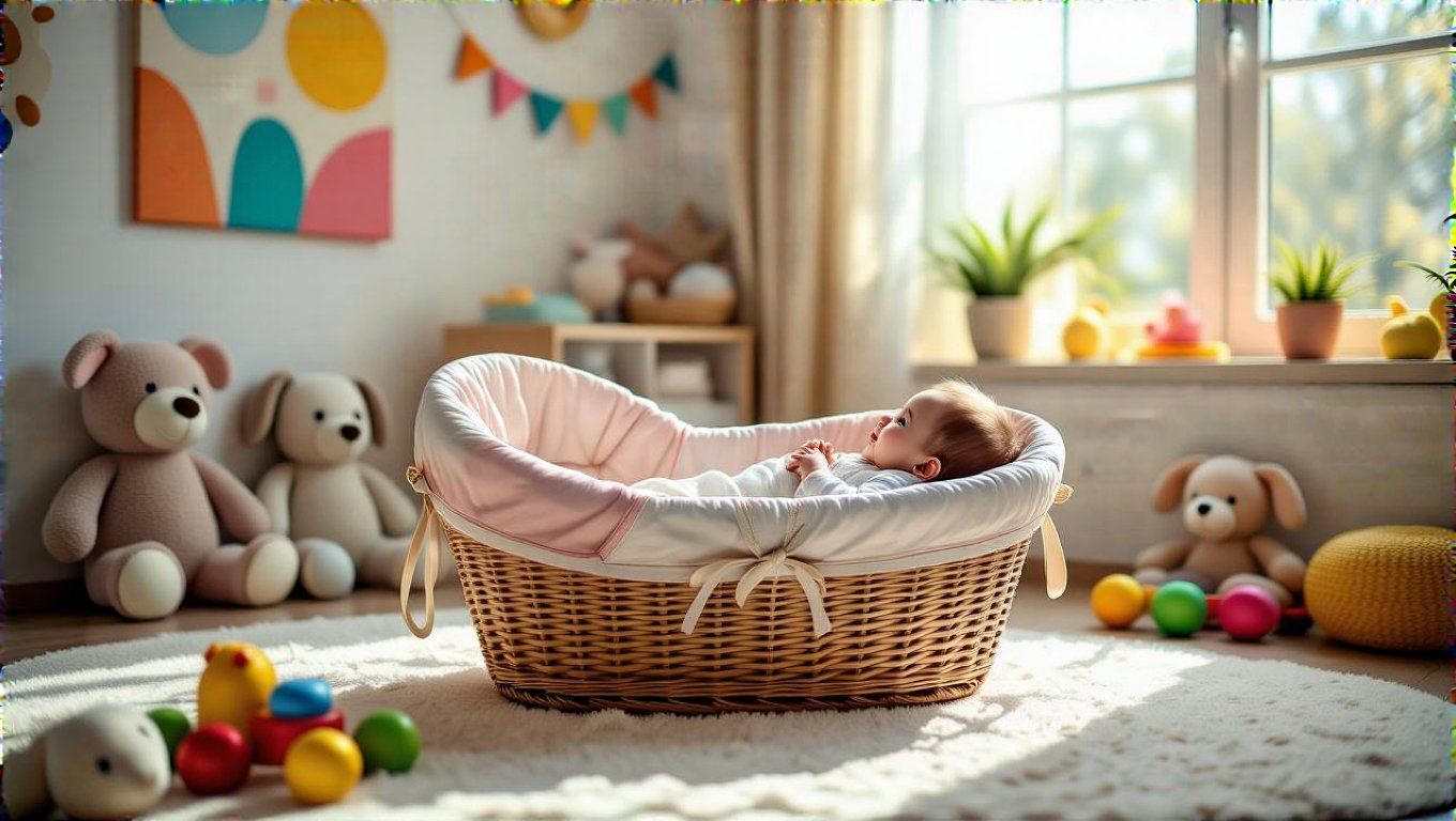 A mózeskosár nem csak divat, hanem biztonságos hordozó.