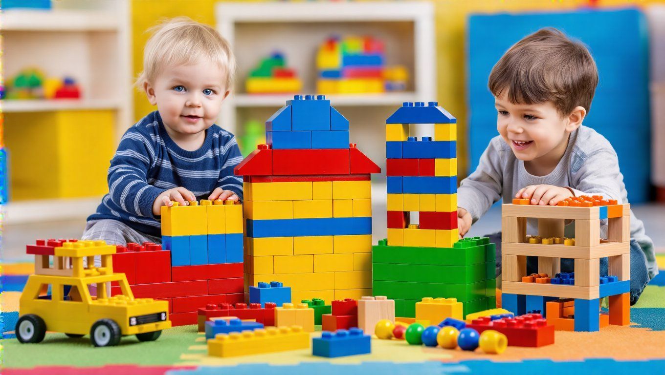 Az építőkockák kreativitást és problémamegoldást fejlesztenek gyermekkorban.