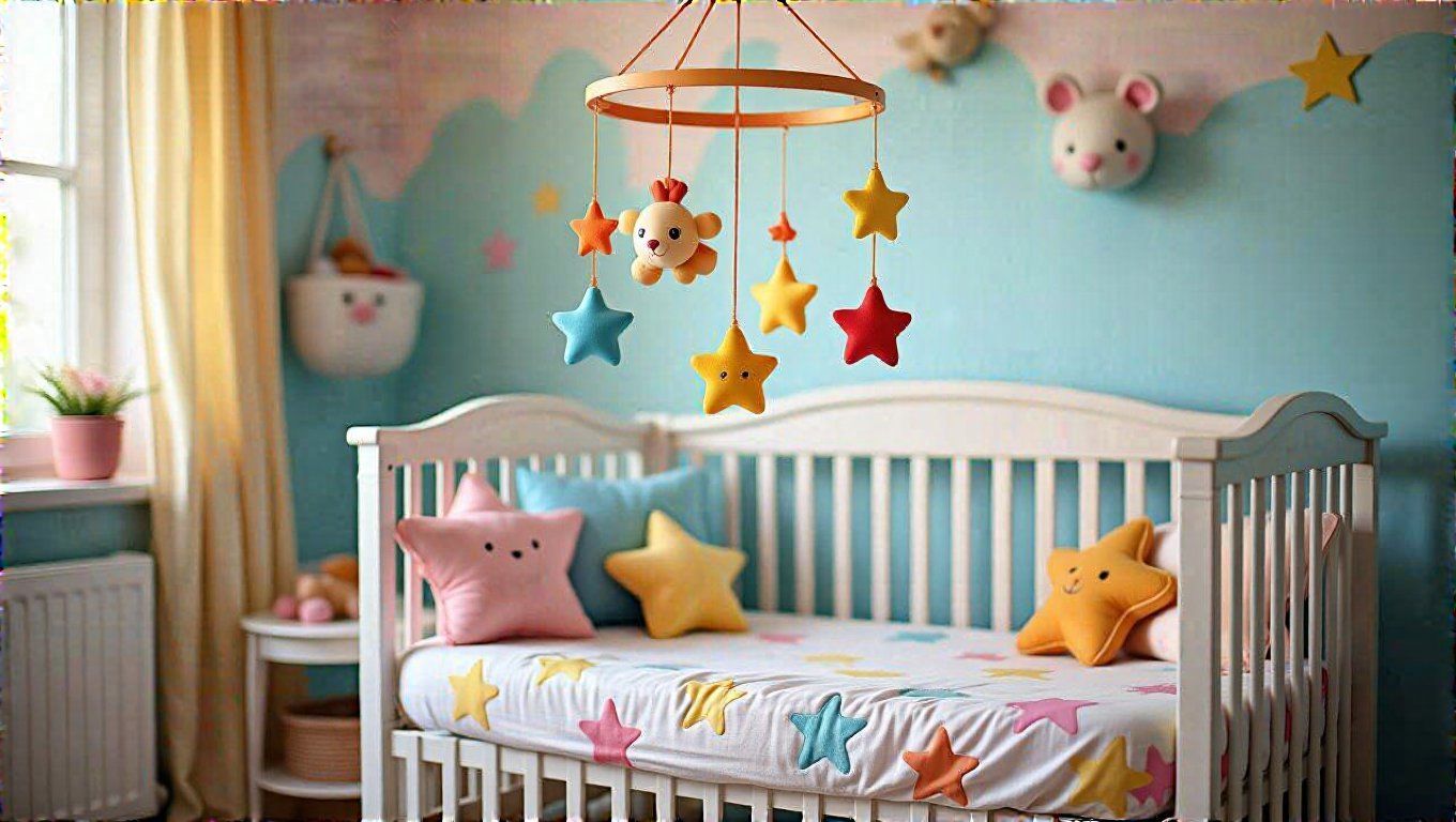 A mobilok rögzítése fontos a baba biztonsága szempontjából.