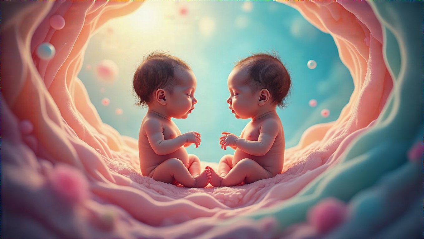 Az ikrek már a méhben is érzelmi jeleket küldenek.