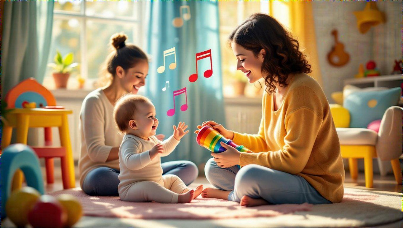 A zene erősíti a szülő-gyermek érzelmi kapcsolatot.