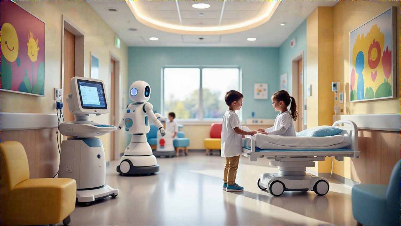A robotok segítik a gyerekek gyorsabb gyógyulását.