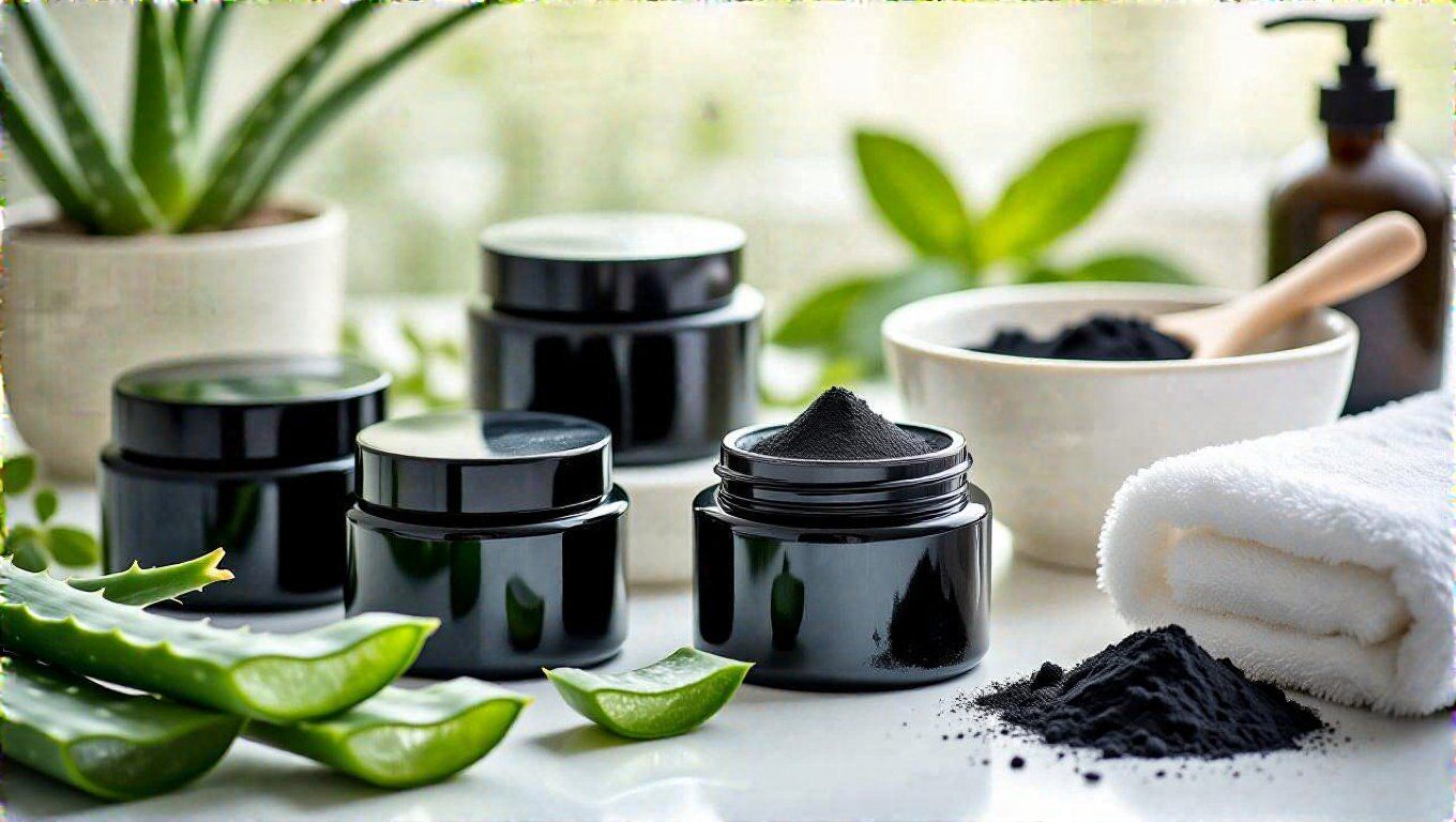 Az aktív szén mélyen tisztítja a pórusokat.