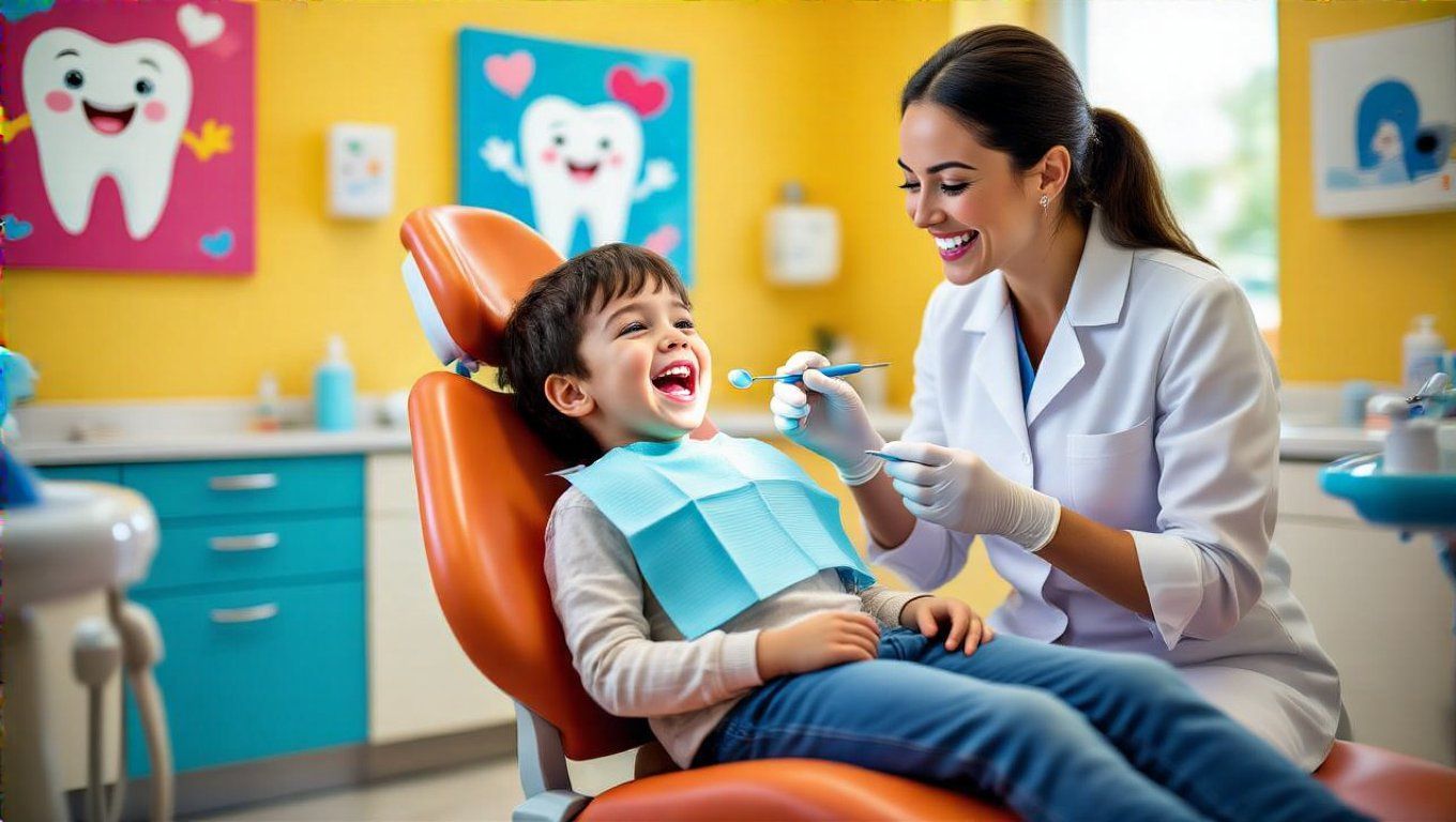 A fogorvos pozitív megerősítése segíti a gyerekek fogápolását.