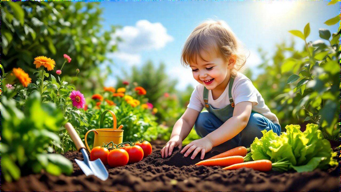 A kertészkedés fejleszti a gyerekek felelősségtudatát.