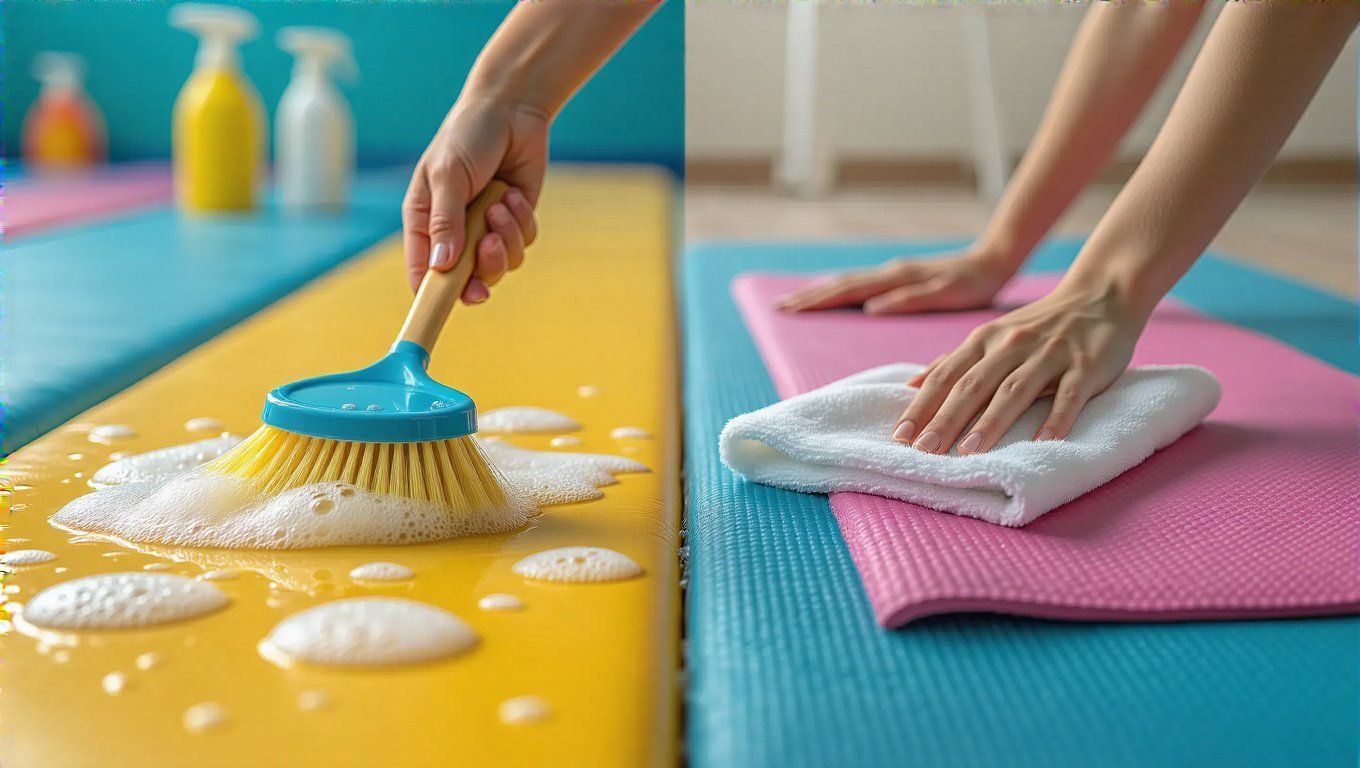 A jógamatracot gyakrabban kell tisztítani, mint a tornaszőnyeget.