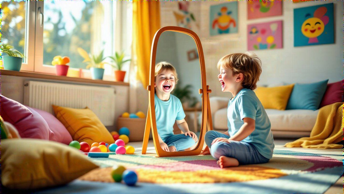 A tükörjáték segít az érzelmek felismerésében és kifejezésében.