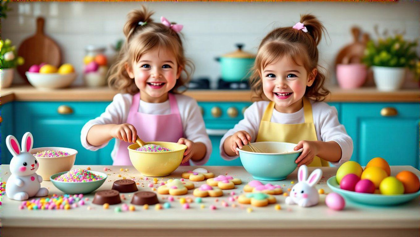 Készítsünk együtt nyuszis süteményeket a húsvéti ünnepre!