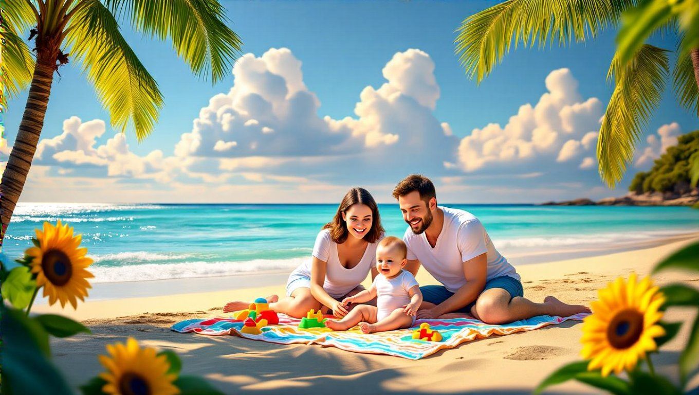 Babával utazva érdemes a csendes, családbarát helyeket választani.