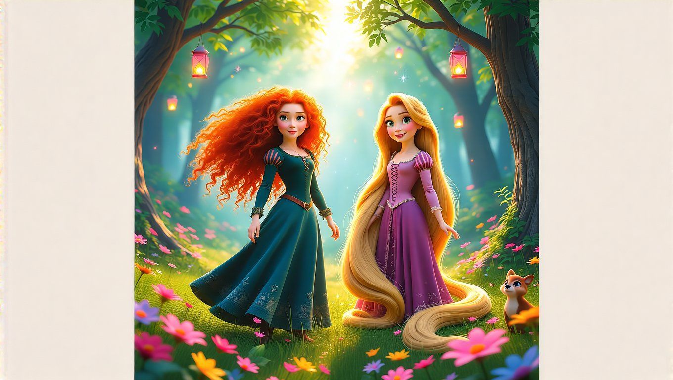 Merida és Rapunzel újraértelmezik a klasszikus hercegnőket.