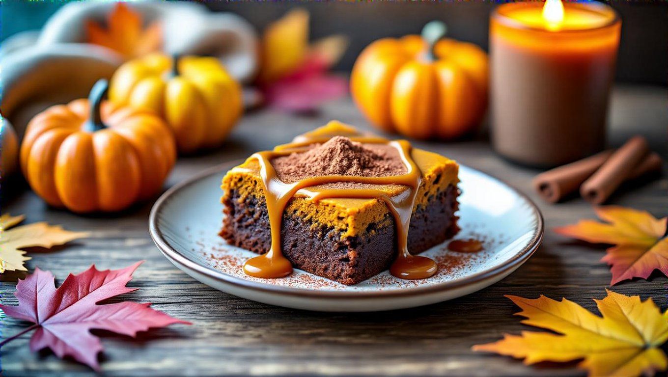 A fűszeres sütőtökös brownie íze felidézi az őszi hangulatot.