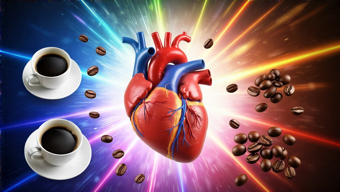 A koffein növeli a pulzusszámot és a vérnyomást.