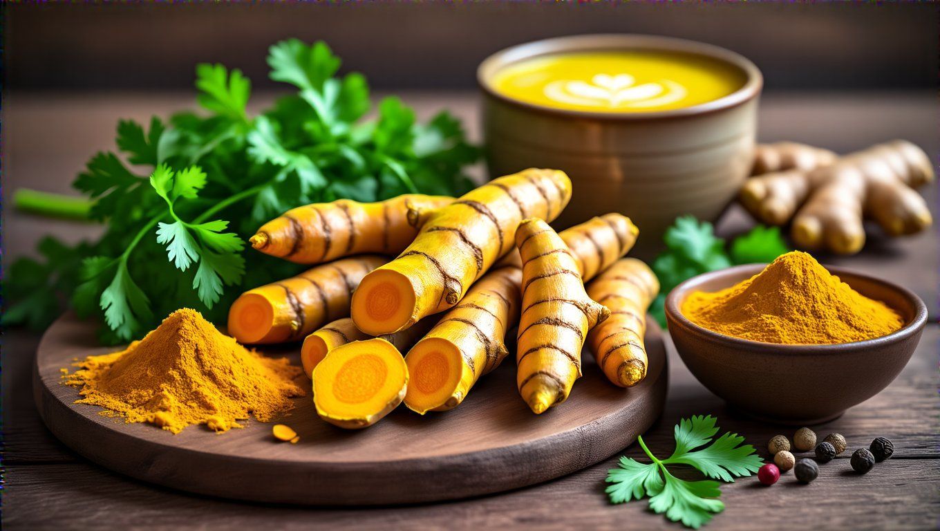 A kurkuma erős gyulladáscsökkentő és antioxidáns hatású.