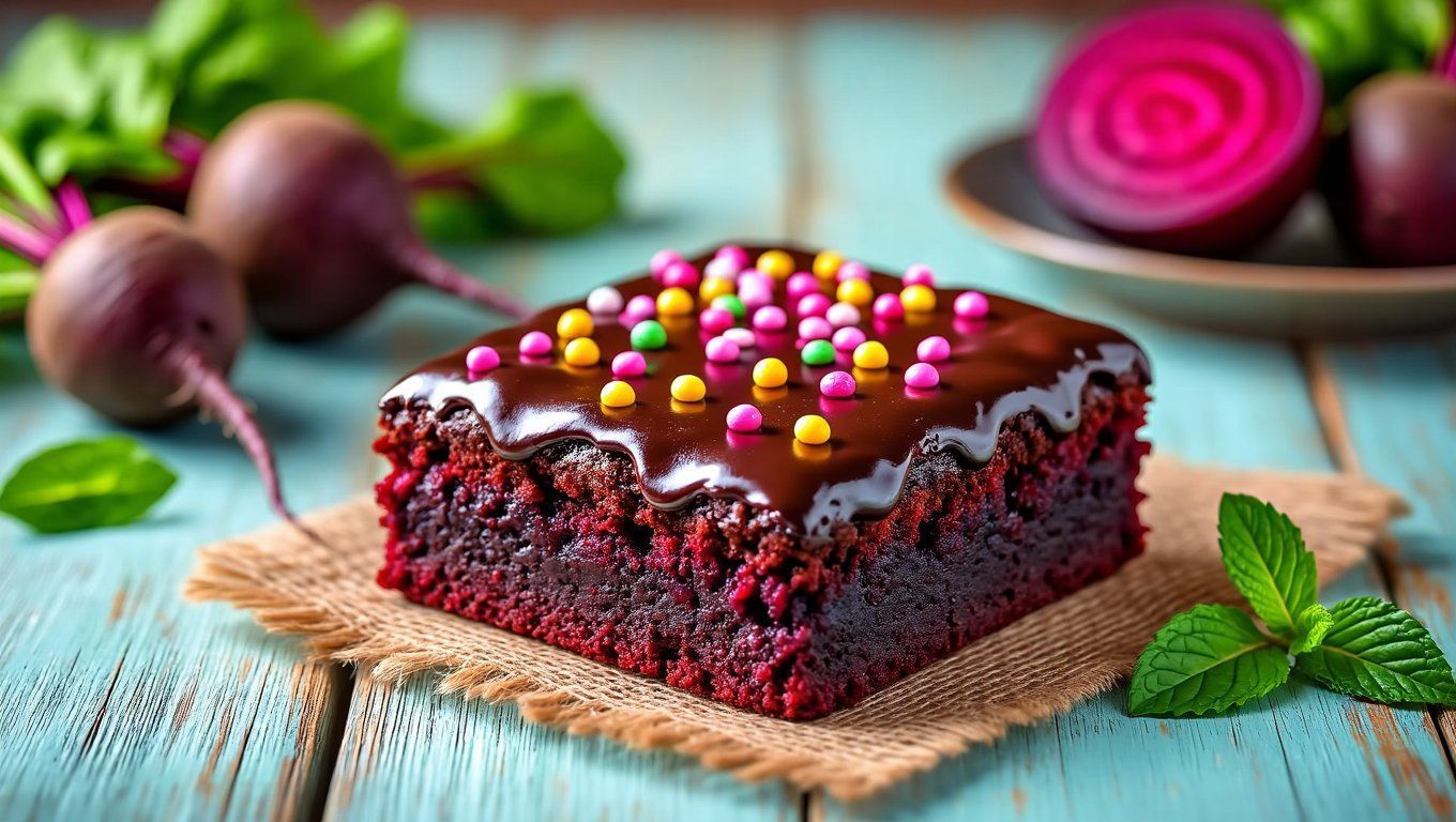 A cékla hidratálja a brownie-t, puhábbá téve azt.