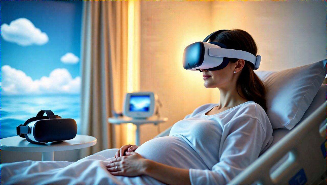 A VR segíti a szülési fájdalom kezelését és enyhítését.