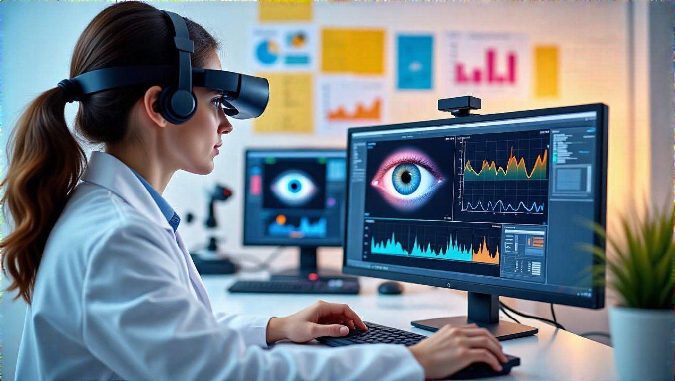 Az eye-tracking a szemmozgás észlelésére és elemzésére szolgál.