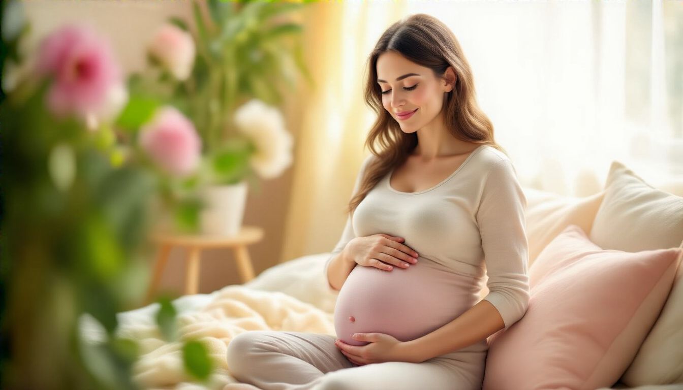 A kismama hasa már szembetűnően növekszik ebben a hónapban.