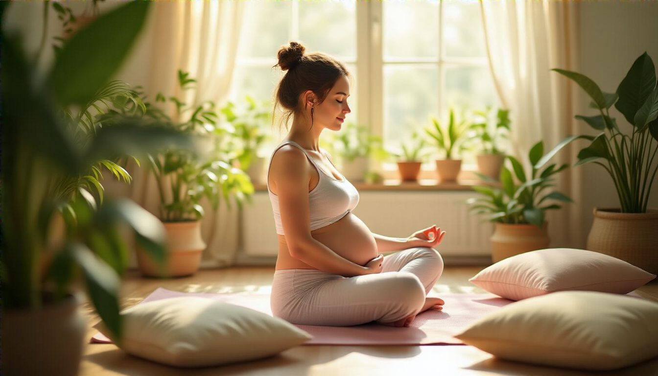 A relaxációs technikák segítik a terhesség alatti stressz csökkentését.