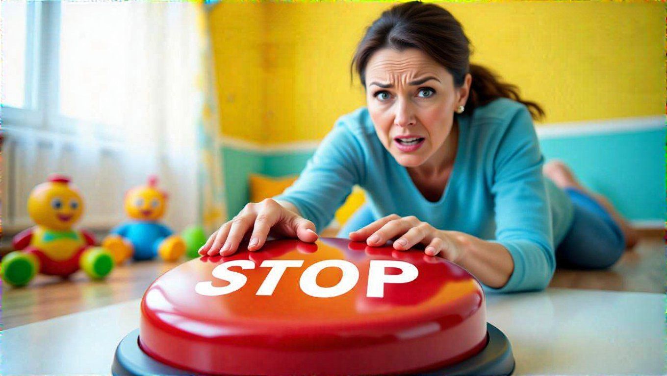 A „stop” gomb segít a frusztráció kontrollálásában.
