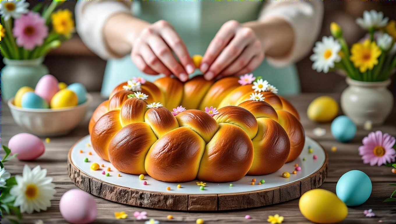 Briós stílusú kalács gazdag íze ünnepi élményt ad.