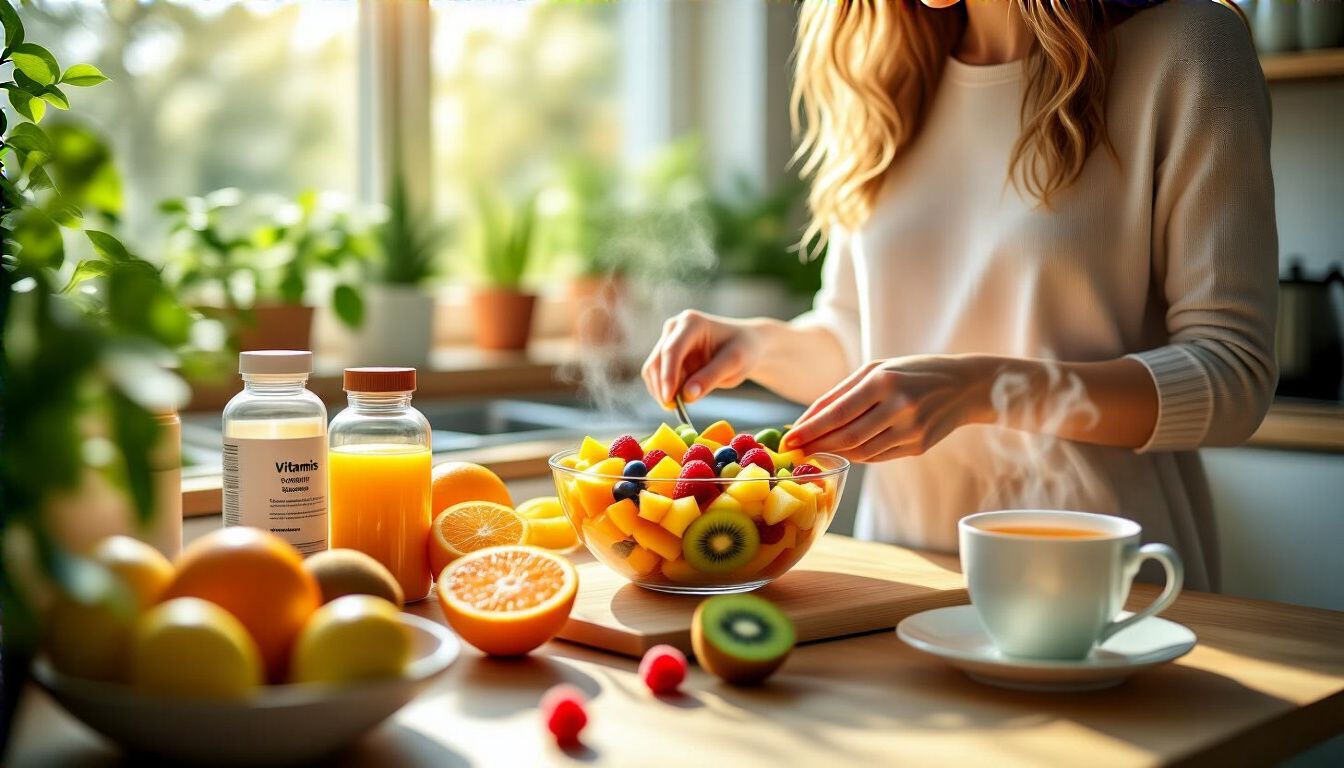 A vitaminok és életmódi tényezők együtt erősítik a hangulatot.