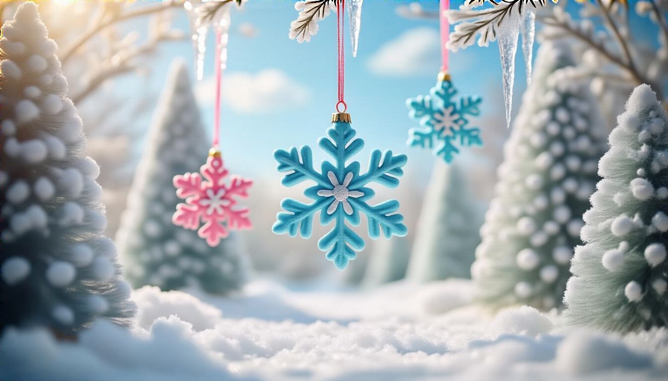 A hópehely formák varázslatosan díszítik a téli otthonokat.