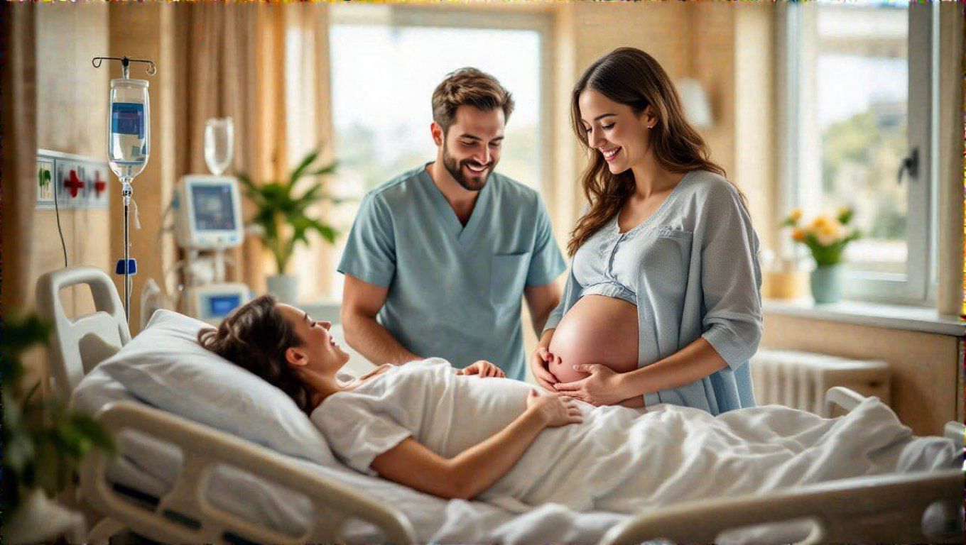 A kórházi protokollok támogatják a szülői részvételt.