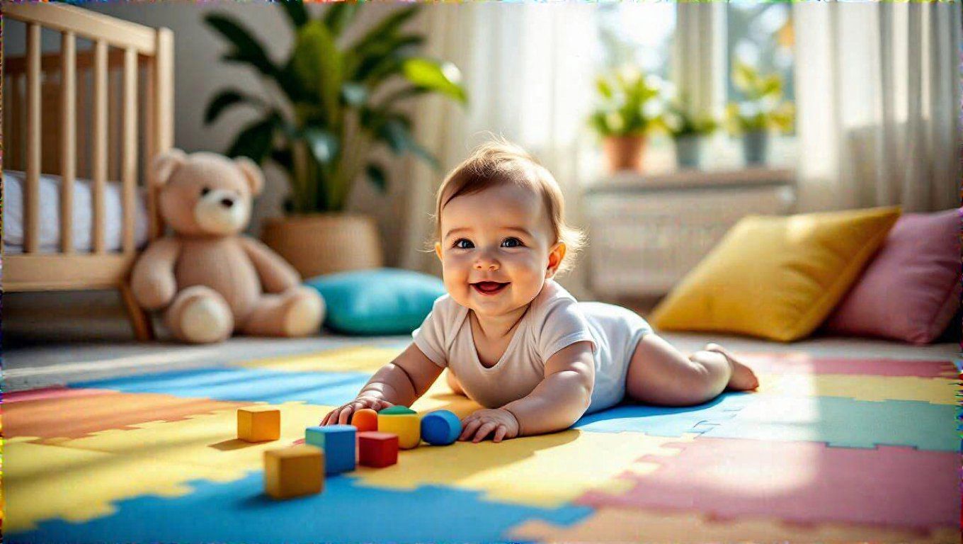 A Tummy Time segíti a baba izomerő fejlődését.
