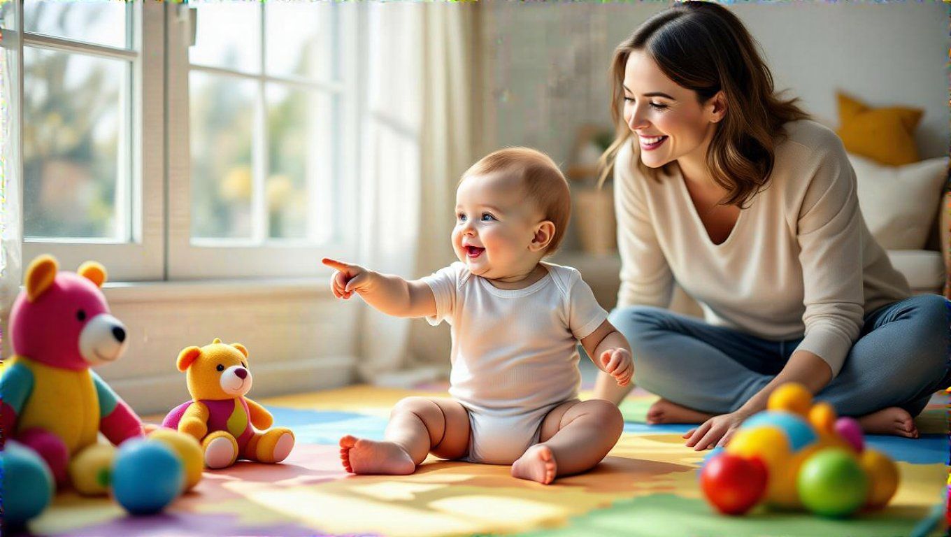 A szimbólumok és képek használata serkenti a baba figyelmét.