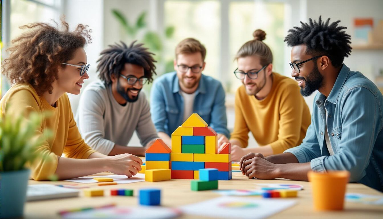 A játékos technikák növelik a csoportos kreativitást és együttműködést.