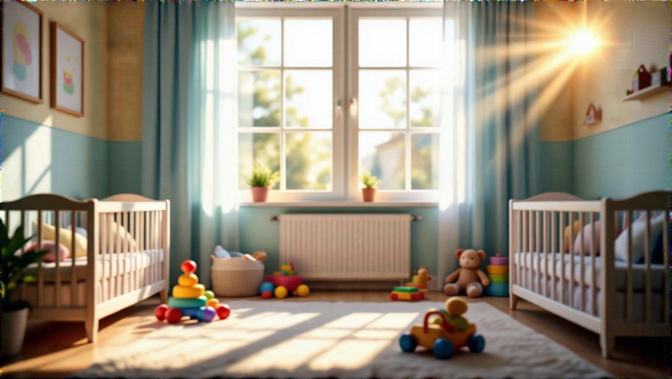 A friss levegő elősegíti a baba egészséges alvását.
