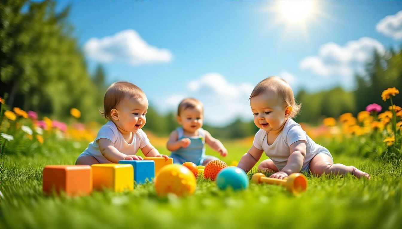 A természet különböző érzékszervi élményeket kínál a babáknak.